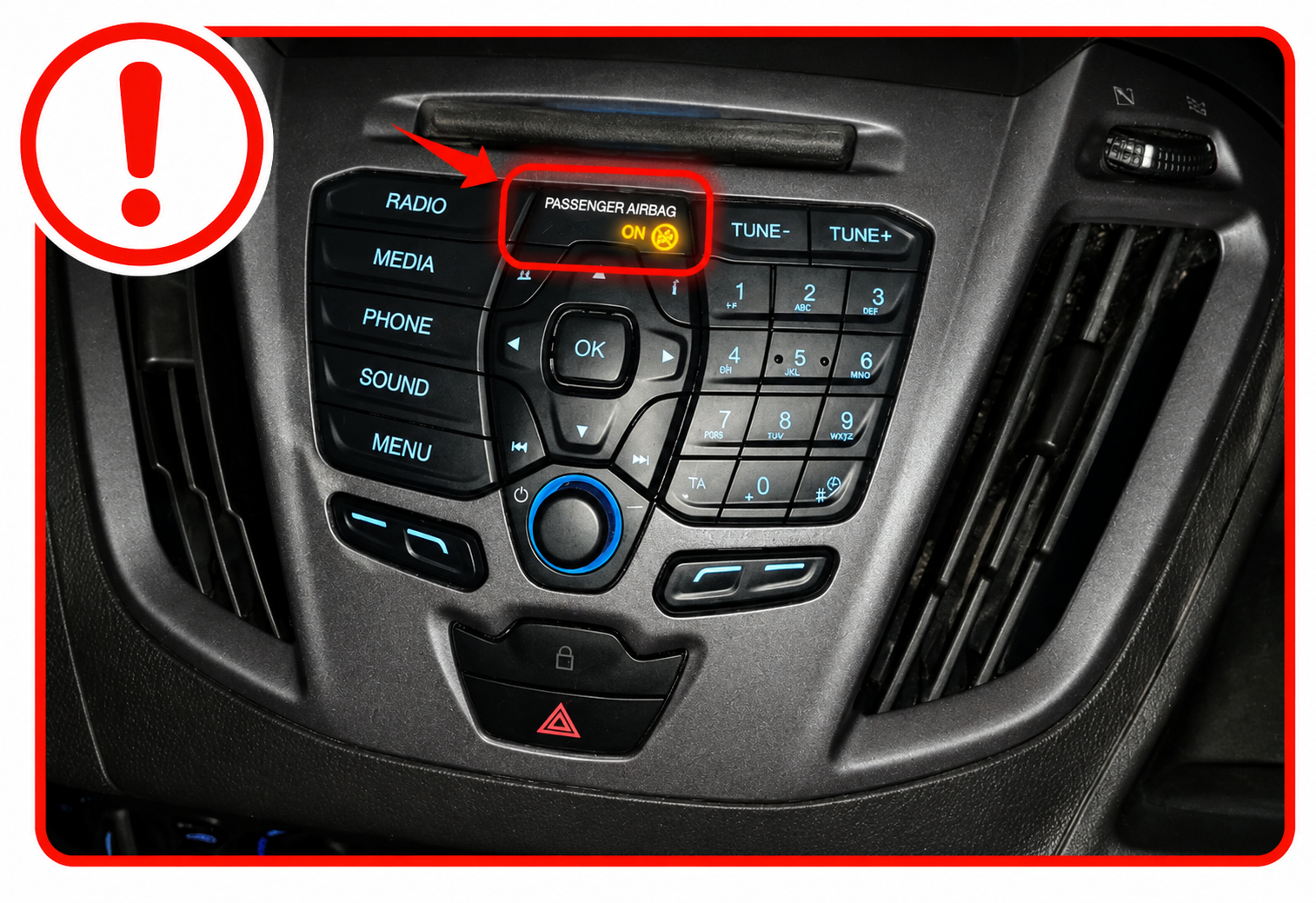 Kabeláž_1 pro 2DIN chytré autorádio Ford Transit Custom 2015-2018 pohled z boku evtech.cz